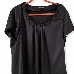 Jones New York Elegant Black Blouse